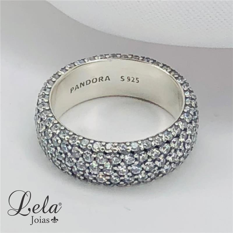 ANEL CRAVEJADO INSPIRAÇÃO PANDORA EM PRATA 925