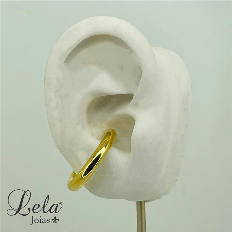 PIERCING FAKE FOLHEADO A OURO