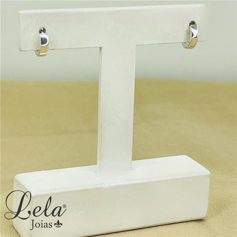 BRINCO ARGOLA LISA PP EM PRATA 925