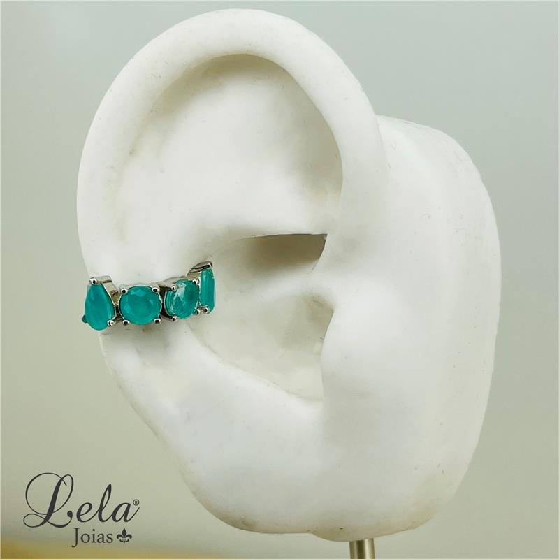 PIERCING FAKE COM ZIRCÔNIA FUSION FOLHEADO A RÓDIO BRANCO