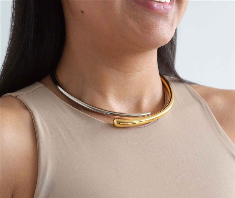 CHOCKER ARO MIX DE BANHO EM BIJUTERIA