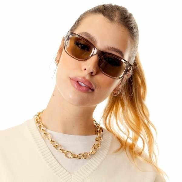 ÓCULOS DE SOL LELA JOIAS 2W1659 C2 ACETATO - HASTES E LENTES COM DEGRADÊ AZUL