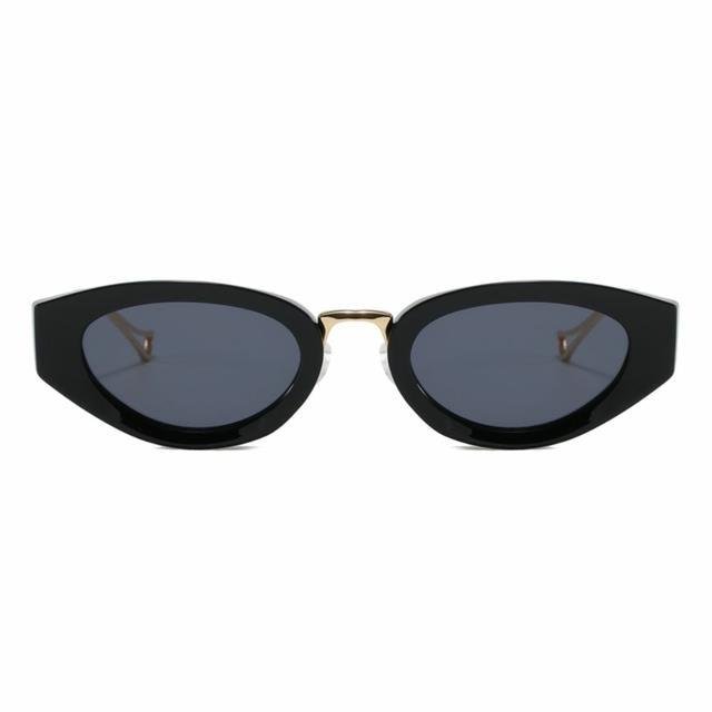 ÓCULOS DE SOL LELA JOIAS 2W1708 C1 METAL FASHION- HASTES EM METAL DOURADO E LENTES AZUIS