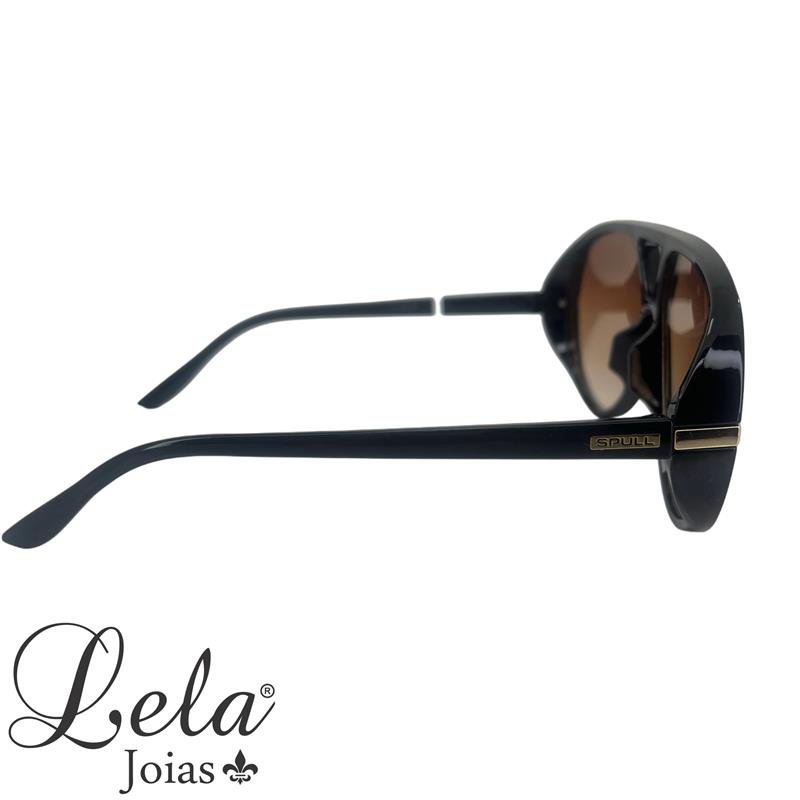 ÓCULOS SPULL LENTES CLARAS ESTILO AVIADOR COM HASTES PRETAS